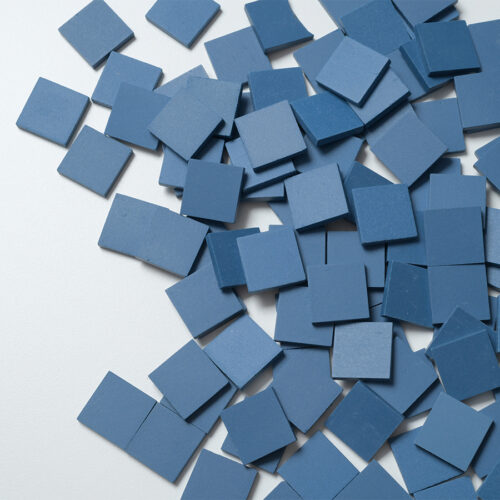 Mosaikshop Schweiz - Mosaiksteine| Ceraton matt - dunkelblau - 20x20mm |  C09