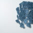 Mosaikshop Schweiz | Eisglas Spiegel - polygonal - silberblau - Höhe 8mm |  ES25-8