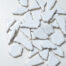 Mosaikshop Schweiz - Mosaiksteine| Flip - gross - weiss - polygonal |  F10
