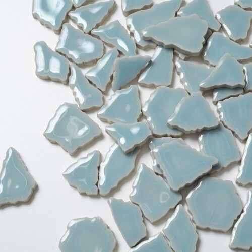 Mosaikshop Schweiz - Mosaiksteine| Flip - gross - eisblau - polygonal |  F20