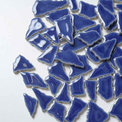 Mosaikshop Schweiz - Mosaiksteine| Flip - gross - kobaltblau - polygonal |  F23