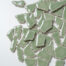 Mosaikshop Schweiz - Mosaiksteine| Flip - gross - schlilfgrün - polygonal |  F31