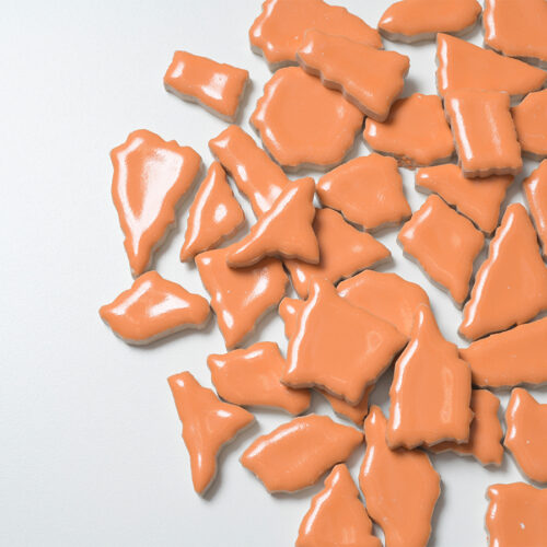 Mosaikshop Schweiz - Mosaiksteine| Flip - gross - orange - polygonal |  F42