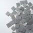 Mosaikshop Schweiz - Mosaiksteine| Murano uni - opak - dunkelgrau - 20x20mm |  G255