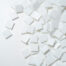 Mosaikshop Schweiz - Mosaiksteine| Murano uni - opak - weiss - 20x20mm |  G261