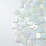 Mosaikshop Schweiz - Mosaiksteine| Murano gloss - opak - weiss irisée - 20x20mm |  GL01