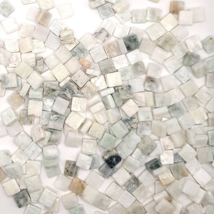 Mosaikshop Schweiz - Mosaiksteine| Marmor - Verde Luz - Quadrat - 10x10x4mm |  M02-10-4