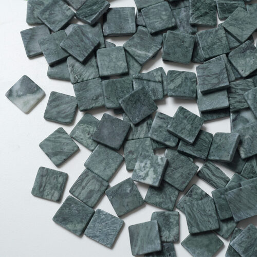 Mosaikshop Schweiz - Mosaiksteine| Marmor - Verde Jade - Quadrat - 20x20x4mm |  M03-20-4