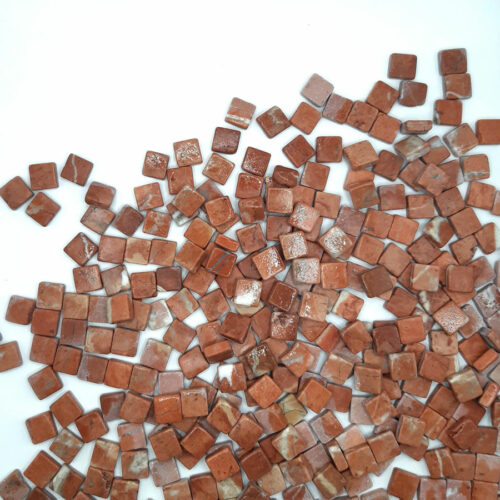 Mosaikshop Schweiz - Mosaiksteine| Marmor - Rosso Verona - Quadrat - 10x10x4mm |  M28-10-4