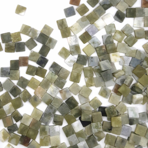 Mosaikshop Schweiz - Mosaiksteine| Marmor - Smaragdgrün - Quadrat - 10x10x4mm |  M32-10-4