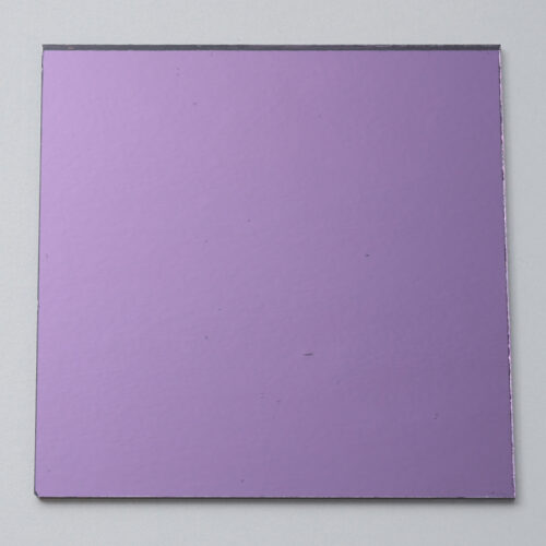 Mosaikshop Schweiz - Mosaiksteine| Spiegel - Tiffanyglasspiegel - Quadrat - violett - 10x10cm |  SP-Spez8