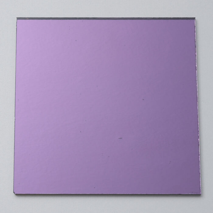 Mosaikshop Schweiz | Spiegel - Tiffanyglasspiegel - Quadrat - violett - 10x10cm |  SP-Spez8